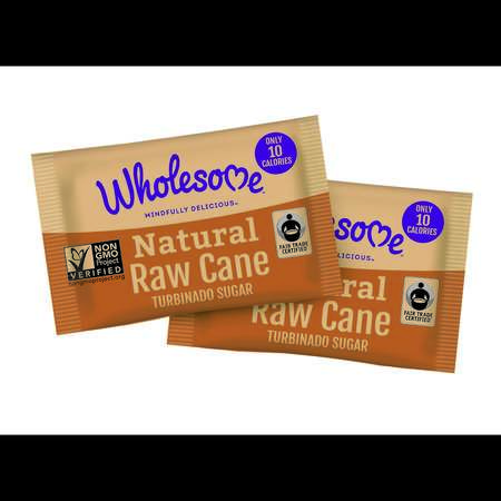 WHOLESOME SWEETENER Wholesome Sweeteners Raw Cane Sugar Packet 2.6g Packet, PK1000 44526
